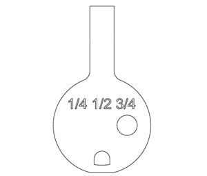 Schlage B520-731 Cam Modular - Corbin Russwin - 1-1/4", 1-1/2", 1-3/4" 