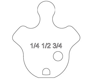 Schlage B520-735 Composite Cam 1/4",1-1/2",1-3/4"Cor/Rs