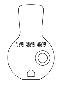 Schlage L583-476 L9060 Cam Modular Mortise Cylinders 1-1/8", 1-3/8", 1-5/8"