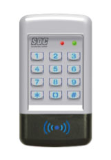 SDC 920P Indoor/Outdoor Digital Keypad, 500 Users, 12/24 VAC/DC with Prox Reader