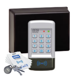 SDC 921P Indoor/Outdoor 2-Piece EntryCheck Digital Keypad, 500 Users, 12/24 VAC/DC with Prox Reader and Controller