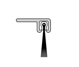 Sealeze A190CLA04BL 42" Clear Anodized Dock Leveler Seal with 0.41" Nylon Therm-L-Brush - Slotted with TEK screws