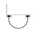 Sealeze ADB40BLK 78" Adjustable Garage Door Bottom with Black Santoprene Rubber insert