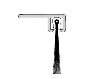 Sealeze D490CLA09BL 66" Clear Anodized Dock Leveler Seal with 1.19" Nylon Therm-L-Brush - Slotted with TEK screws