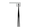 Sealeze G690CLA25BL 12" Clear Anodized Dock Leveler Seal with 2.53" Nylon Therm-L-Brush - Slotted with TEK screws