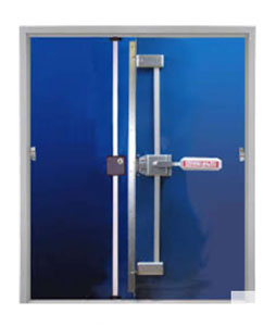 Securitech TEL-310 Trident Multi-Point Exit Lock Manual-Relocking - Both Doors Active - with Battery Alarm