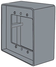 MS Sedco 1015-MS 4.5” Square Surface Mount Box, Two Piece