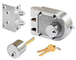 Segal SE19318 Double Cylinder Deadbolt, KD Keying, Brushed Chrome, Angle Strike only, Box Packaging