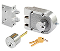 Segal SE19318 Double Cylinder Deadbolt, KD Keying, Brushed Chrome, Angle Strike only, Box Packaging