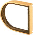 Segal SE15309 1/2" Deadlock Shim Plate, Brushed Brass, Bag Packaging