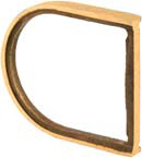 Segal SE15308 1/4" Deadlock Shim Plate, Brushed Brass, Bag Packaging