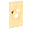 Segal SE80000 Cylinder Guard Plate, Brass Plated Steel, Clamshell Packaging