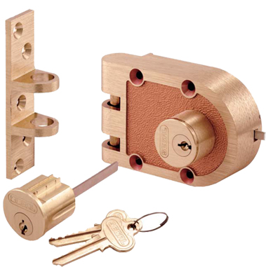 Segal SE19326 Double Cylinder Deadbolt, KD Keying, Brushed Brass, Flat Strike only, Box Packaging
