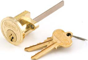 Segal SE75007 Replacement Cylinders, KA 31231 Keying, Zinc Construction, Brass Plated, Box Packaging