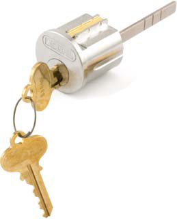 Segal SE70003 Replacement Cylinders, KD Keying, Solid Brass Construction, Brushed Chrome, Clamshell Packaging