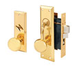 Segal SE26000 Entrance Mortise Lockset - Left Hand, Polished Brass