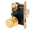 Segal SE27570 Entrance Mortise Lockset - Left Hand, Polished Brass, Internally Bolted Trim