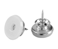 Shepherd SD9098 Premium Metal Rubber Nail On Swivel Glides 1" - 1 Box