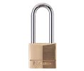 Master Lock 140DLH Solid Brass Body Padlock 1 9/16" Wide 2" Tall Shackle 4-Pin Cylinder Keyed Different