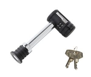Master Lock 1479DAT Barbell Trailer 5/8" Receiver Lock Usable Receiver Pin Length 2 3/4" 4-Pin Cylinder Keyed Different