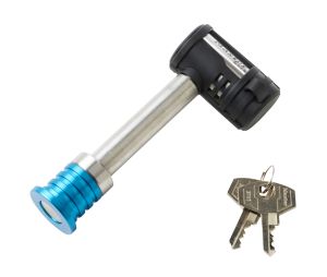 Master Lock 1480KA Barbell Trailer 5/8" Receiver Lock Usable Receiver Pin Length 2 3/4" 4-Pin Cylinder Keyed Alike