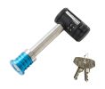 Master Lock 1480KA Barbell Trailer 5/8" Receiver Lock Usable Receiver Pin Length 2 3/4" 4-Pin Cylinder Keyed Alike