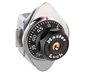 Master Lock 1654-KA-S372 Built-in Combination Lock for Horizontal Latch Box Lockers - Hinged on Right Automatic Locking S372 Control Keys