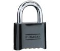 Master Lock 178BLK Resettable Combination Zinc Die-Cast Padlock 2" Wide 1" Tall Shackle 4-digit Combination Black