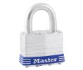 Master Lock 1D Laminated Steel Pin Tumbler Padlock 1 3/4" Wide 15/16" Tall Shackle Keyed Different