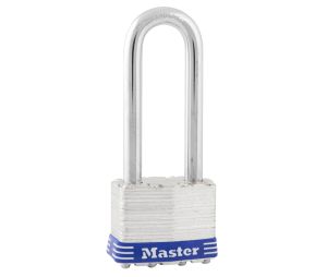 Master Lock 1DLJ Laminated Steel Pin Tumbler Padlock 1 3/4" Wide 2 1/2" Tall Shackle Keyed Different