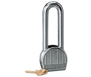 Master Lock 220LH Zinc Die-Cast Body Padlock 2" Wide 2" Tall Shackle 5-Pin Removable Cylinder Keyed Different