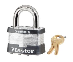 Master Lock 5KA-A482 Laminated Steel Pin Tumbler Padlock 2" Wide 1" Tall Shackle Keyed Alike A482 Control Keys