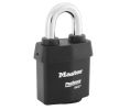 Master Lock 6627D03 ProSeries Weather Tough Laminated Steel Rekeyable Key-in-Knob Padlock 2 5/8" Wide 1 1/8" Tall Shackle Keyed Different