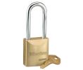 Master Lock 6840LJWO ProSeries Solid Brass Rekeyable Pin Tumbler Padlock 1 3/4" Wide 2 1/2" Tall Shackle Without Cylinder