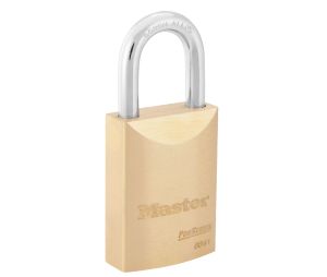 Master Lock 6841CB6B-UN ProSeries Solid Brass Rekeyable Interchangeable Core Padlock 1 3/4" Wide 1 3/16" Tall Shackle 6-Pin Cylinder