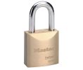 Master Lock 6850KA-10G550 ProSeries Solid Brass Rekeyable Pin Tumbler Padlock 2" Wide 1 3/16" Tall Shackle 5-Pin Cylinder Keyed Alike