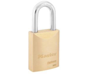 Master Lock 6852WO ProSeries Solid Brass Rekeyable Key-in-Knob Padlock 2" Wide 1 1/2" Tall Shackle Without Cylinder