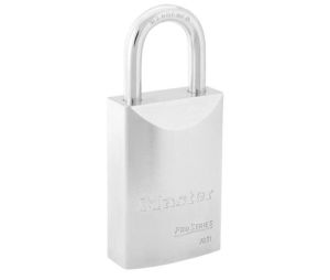 Master Lock 7031LFWO ProSeries Solid Steel Interchangeable Core Padlock 1 9/16" Wide 1 9/16" Tall Shackle Without Cylinder