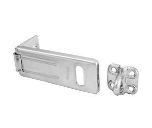 Master Lock 703D Hardened Steel Hasp with Locking Eye 3 1/2" Length Body Shackle Dia. up to 11/32" Zinc Plated