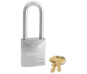 Master Lock 7040LJKA ProSeries Solid Steel Rekeyable Pin Tumbler Padlock 1 3/4" Wide 2 7/16" Tall Shackle 5-Pin Cylinder Keyed Alike