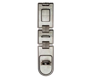 Master Lock 722DPF Hardened Steel Double Hinge Hasp 7 3/4" Length Shackle Dia. up to 7/16" Zinc Plated