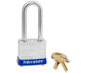 Master Lock 7KALF-P812 Laminated Steel Pin Tumbler Padlock 1 1/8" Wide 1 1/2" Tall Shackle Keyed Alike P812 Control Keys