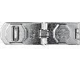 Abus 110-155C Single Hinged Steel Hasp, 6-7/64" Width, Security Level 8