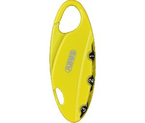Abus 151-20-YELLOW Combination Steel Padlock, 15/16" Width, Yellow, Security Level 2