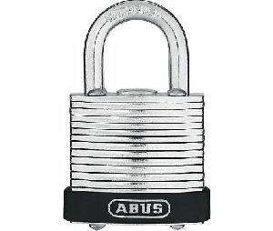 Abus 41-40-B-KA1-BLACK 1-47/64" Professional Laminated Padlock, 9/32" Diameter x 49/64" Clearance Shackle, KA1, Black Bumper
