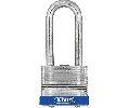 Abus 41-40-HB50-B-KA-EE0135 Professional Laminated Steel Padlock, 1-47/64" Width, Black Bumper, Security Level 6