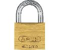 Abus 55-40-B-KA1 1-1/2" Solid Brass Padlock, 1/4" Diameter x 27/32" Clearance Shackle, KA1