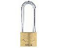 Abus 55HB-40B-KA-5402 1-1/2" Solid Brass Padlock, 1/4" Diameter x 2-31/64" Clearance Shackle, KA 5402
