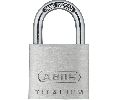 Abus 64TI-30-C-KD 1-3/16" Titalium Padlock, 13/64" Diameter x 43/64" Clearance Shackle, KD