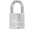 Abus 72-40-KA-SILVER-TX00248 Anodized Aluminum Padlock, 1-17/32" Width, Silver, Security Level 6